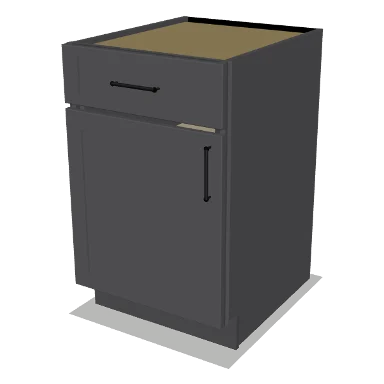B21 cabinet in Shaker Dark Gray