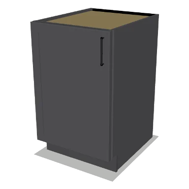 B21FH cabinet in Shaker Dark Gray