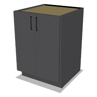 B24FH cabinet in Shaker Dark Gray
