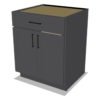 B27 cabinet in Shaker Dark Gray