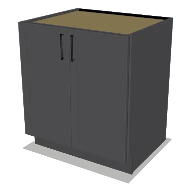 B30FH cabinet in Shaker Dark Gray