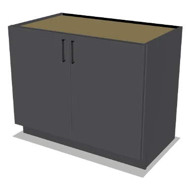 B42FH cabinet in Shaker Dark Gray