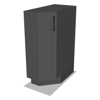 BAE12R cabinet in Shaker Dark Gray