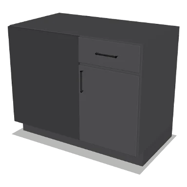 BBC45/48-42 cabinet in Shaker Dark Gray