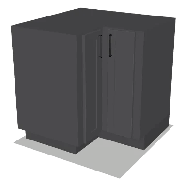 BER33 cabinet in Shaker Dark Gray