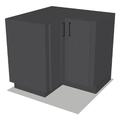 BER36 cabinet in Shaker Dark Gray