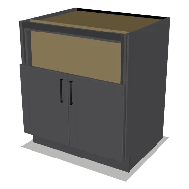FSB30 cabinet in Shaker Dark Gray