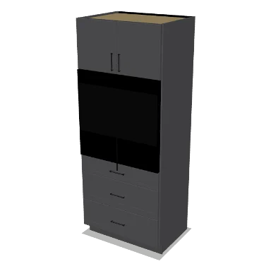 OC338424 cabinet in Shaker Dark Gray