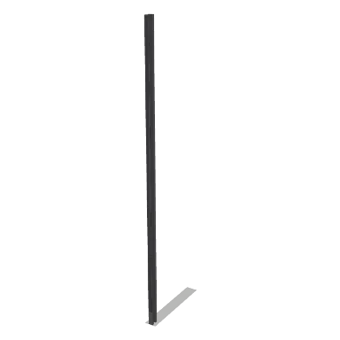 REF2496-1.5 cabinet in Shaker Dark Gray