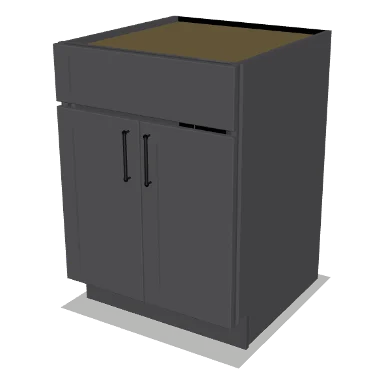 SB24 cabinet in Shaker Dark Gray