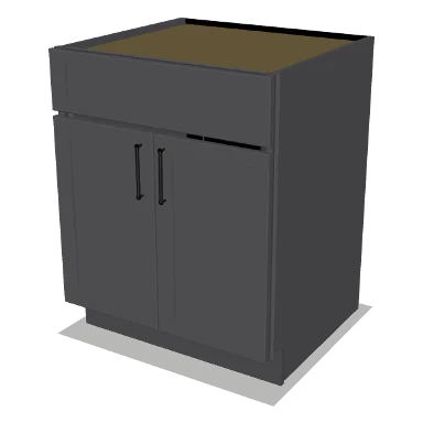 SB27 cabinet in Shaker Dark Gray