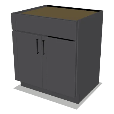 SB30 cabinet in Shaker Dark Gray