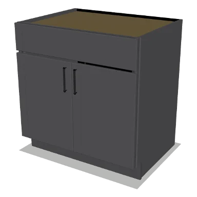 SB33 cabinet in Shaker Dark Gray