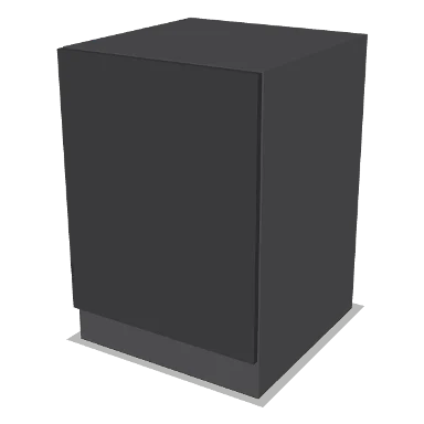 TUK cabinet in Shaker Dark Gray