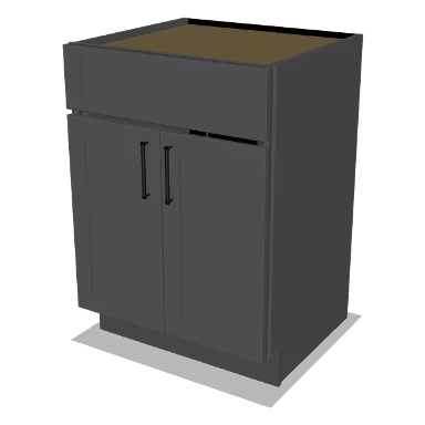VSB24 cabinet in Shaker Dark Gray