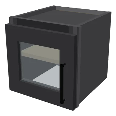 W1212GD cabinet in Shaker Dark Gray