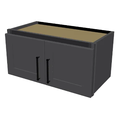 W2412 cabinet in Shaker Dark Gray