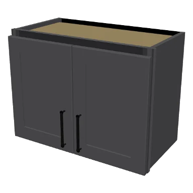 W2418 cabinet in Shaker Dark Gray
