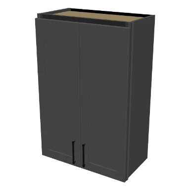 W2436 cabinet in Shaker Dark Gray