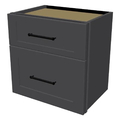 W2D1818 cabinet in Shaker Dark Gray