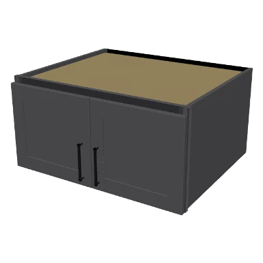 W301524 cabinet in Shaker Dark Gray