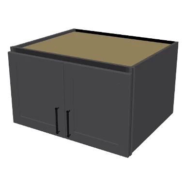 W301824 cabinet in Shaker Dark Gray