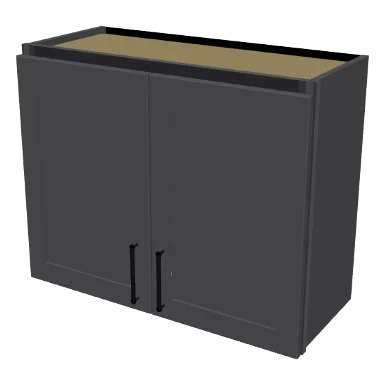 W3024 cabinet in Shaker Dark Gray