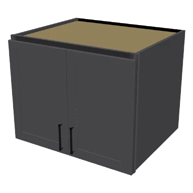 W302424 cabinet in Shaker Dark Gray