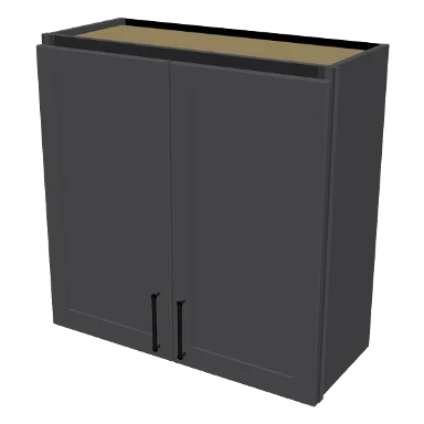 W3030 cabinet in Shaker Dark Gray