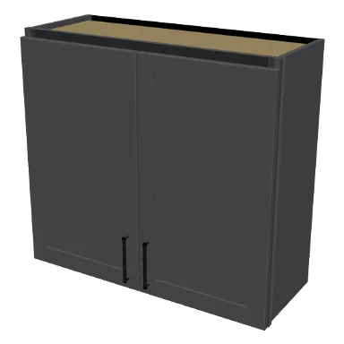 W3330 cabinet in Shaker Dark Gray