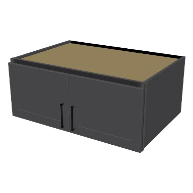 W361524 cabinet in Shaker Dark Gray