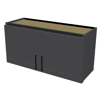 W3618 cabinet in Shaker Dark Gray