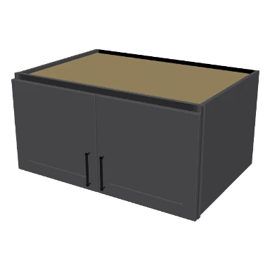 W361824 cabinet in Shaker Dark Gray