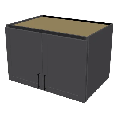 W362424 cabinet in Shaker Dark Gray