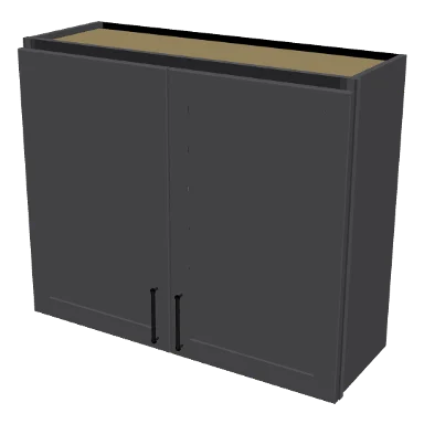 W3630 cabinet in Shaker Dark Gray