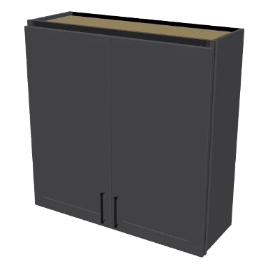 W3636 cabinet in Shaker Dark Gray