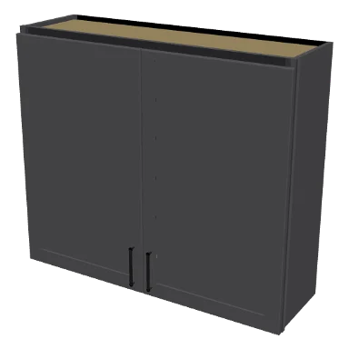 W4236 cabinet in Shaker Dark Gray