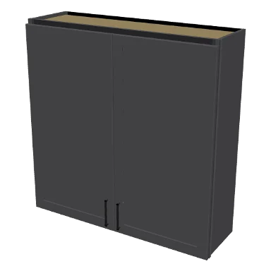 W4242 cabinet in Shaker Dark Gray