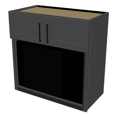 WMO3030 cabinet in Shaker Dark Gray
