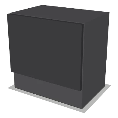 WXC1818 cabinet in Shaker Dark Gray