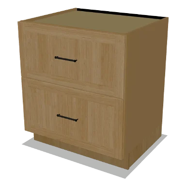 2DB30 cabinet in Shaker Caramel