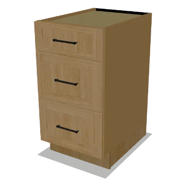3DB18 cabinet in Shaker Caramel