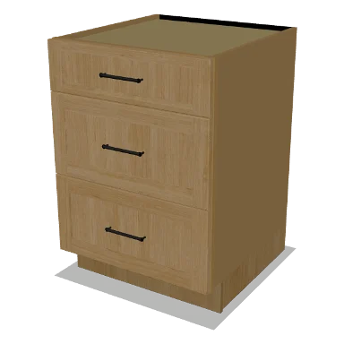 3DB24 cabinet in Shaker Caramel