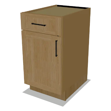 B18-Trash cabinet in Shaker Caramel