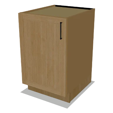 B21FH cabinet in Shaker Caramel