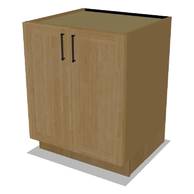 B27FH cabinet in Shaker Caramel