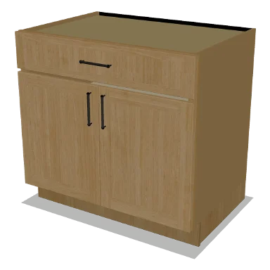 B36 cabinet in Shaker Caramel