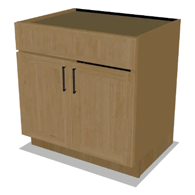 SB33 cabinet in Shaker Caramel
