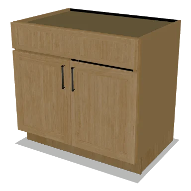 SB36 cabinet in Shaker Caramel