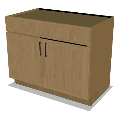 SB42 cabinet in Shaker Caramel